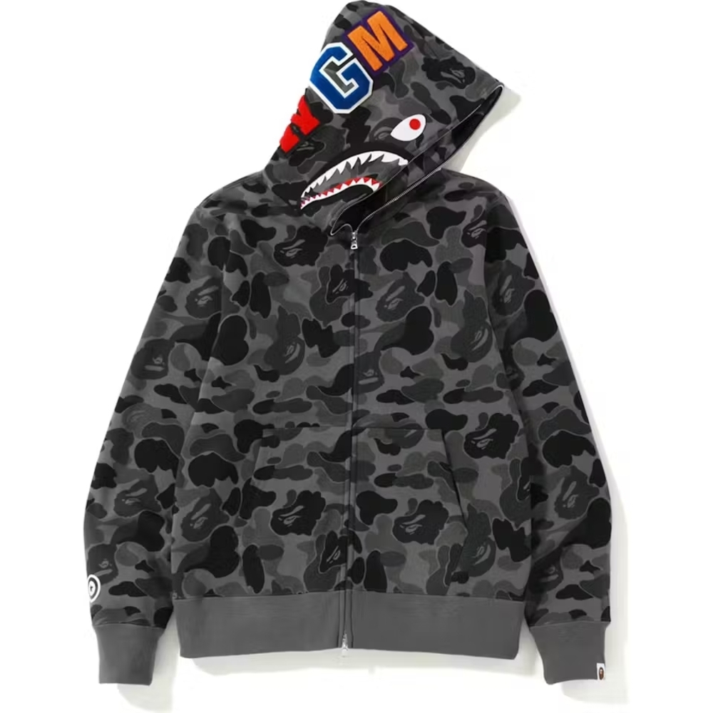 Gray Bape Camouflage Hoodie